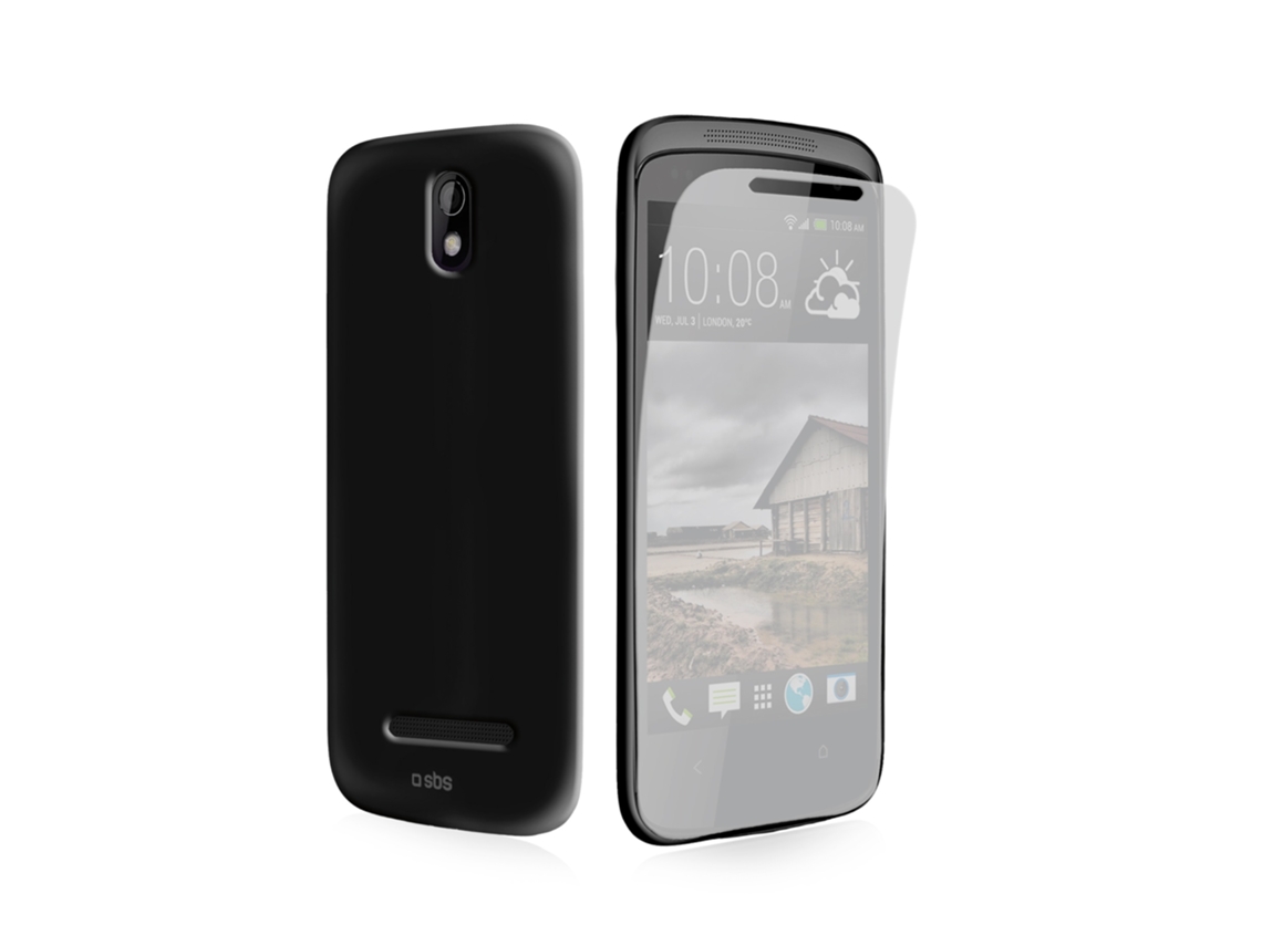 Capa TPU SBS HTC Desire 500 Proteção+Película De Ecrã
