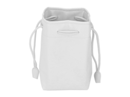 Pu Leather Drawstring Pouch Bag Portable Waterproof Universal Instant Camera Film Printer Storage Organizer White LAXISCREED