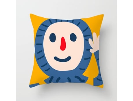 Série de Capa de Almofada Decorativa WITDREAMER Casal de Desenhos Animados
