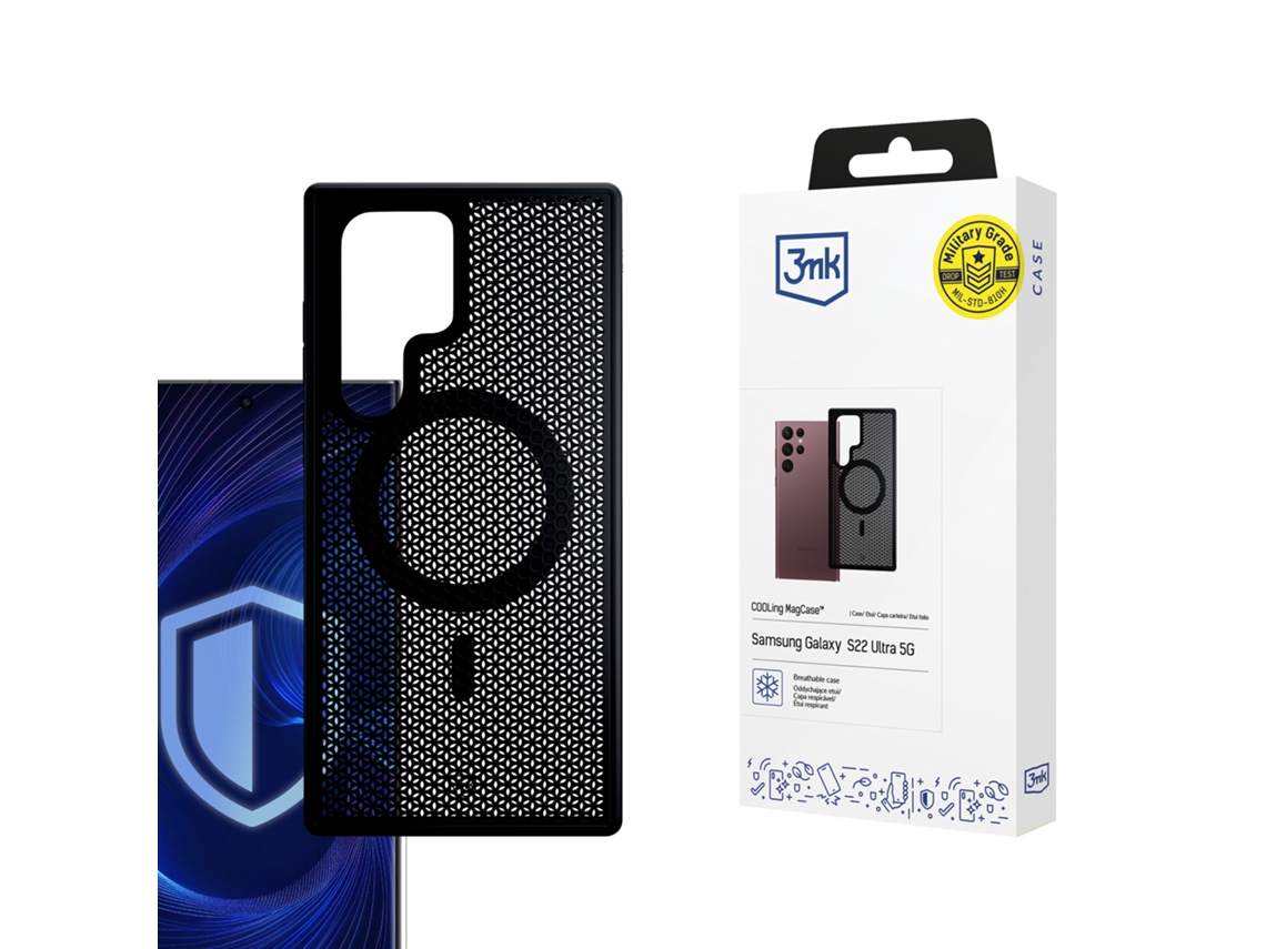 Capa De Tpu 3mk Cooling Magcase Para Samsung Galaxy S22 Ultra 5g Com Proteção