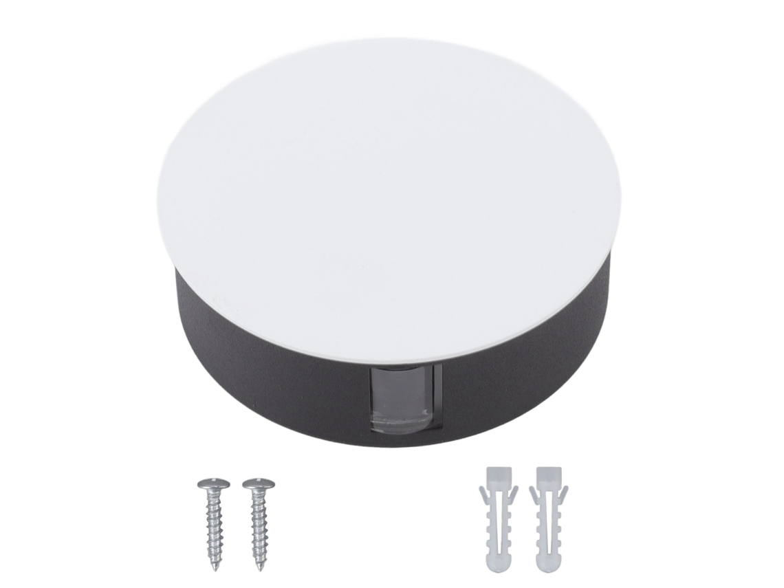 2026 lâmpada de Parede Led Moderna de Alumínio, Aplique de Parede Exterior para Jardim, Corredor, Dormitório 6w Ac85 265v Branco