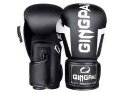 Luvas De Boxe Chrui 10 Oz Para Treino Com Saco De Pancada, Kickboxing E Muay Thai (preto/branco)