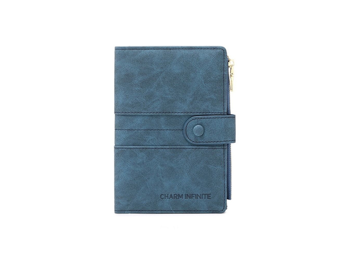 Capa Para Passaporte Rfid, Clipe Para Passaporte, Azul