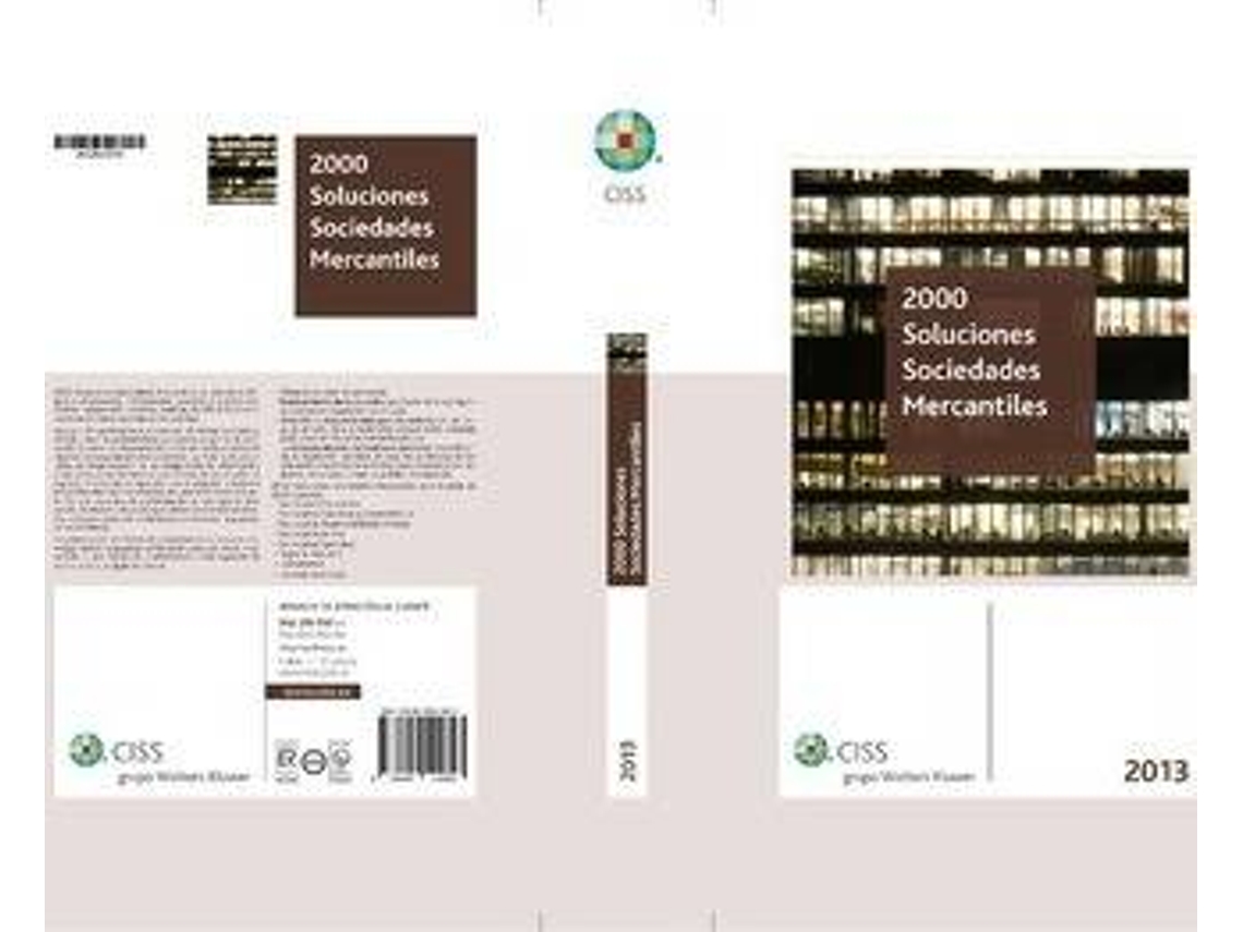 Livro 2000 Soluciones Sociedades Mercantiles 2013 de Servicio de Publicaciones Ciss (Espanhol)