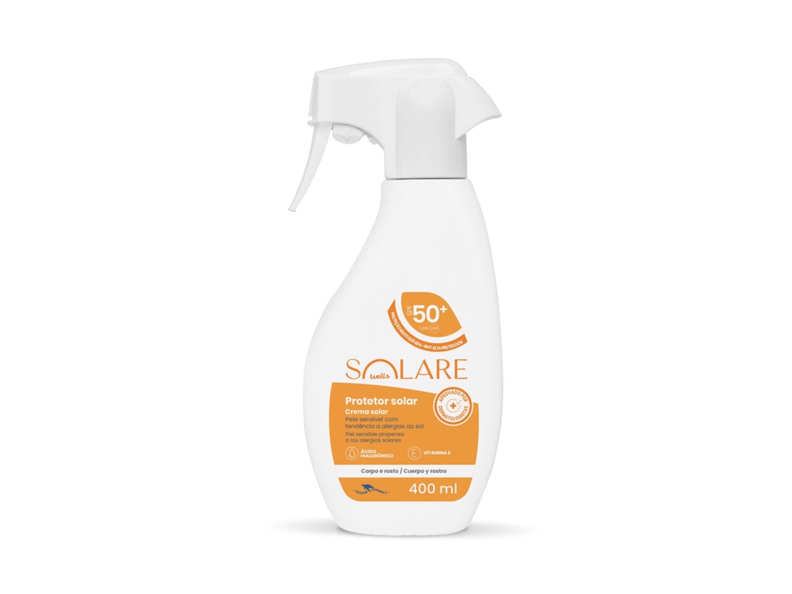 Protetor Solar de Corpo SOLARE Family Pack SPF50+ (400 ml)