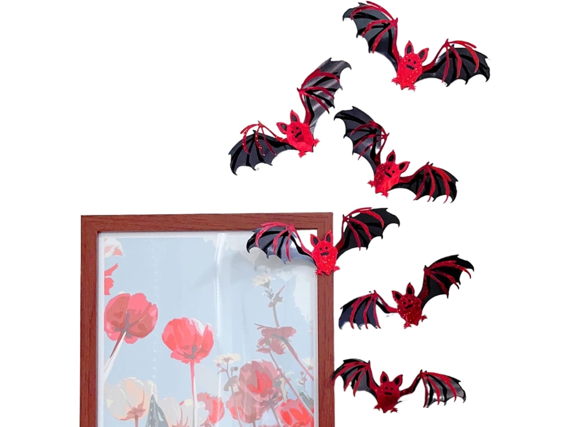 Decorações De Morcego | Adesivos De Parede 3d De Morcego | Ratos De Halloween |
