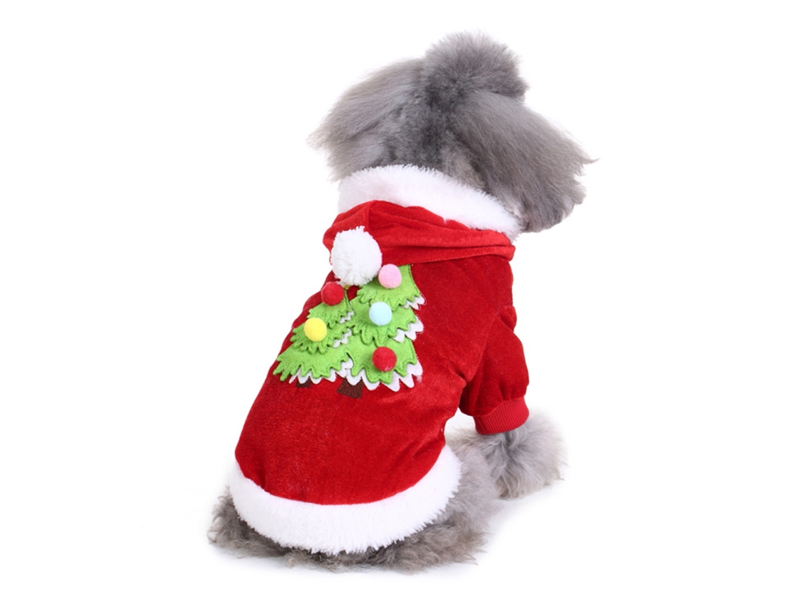 Traje de Roupas de Natal para Cães de Estimação Roupas de Cachorro para Cães e Gatos Pequenos e Médios