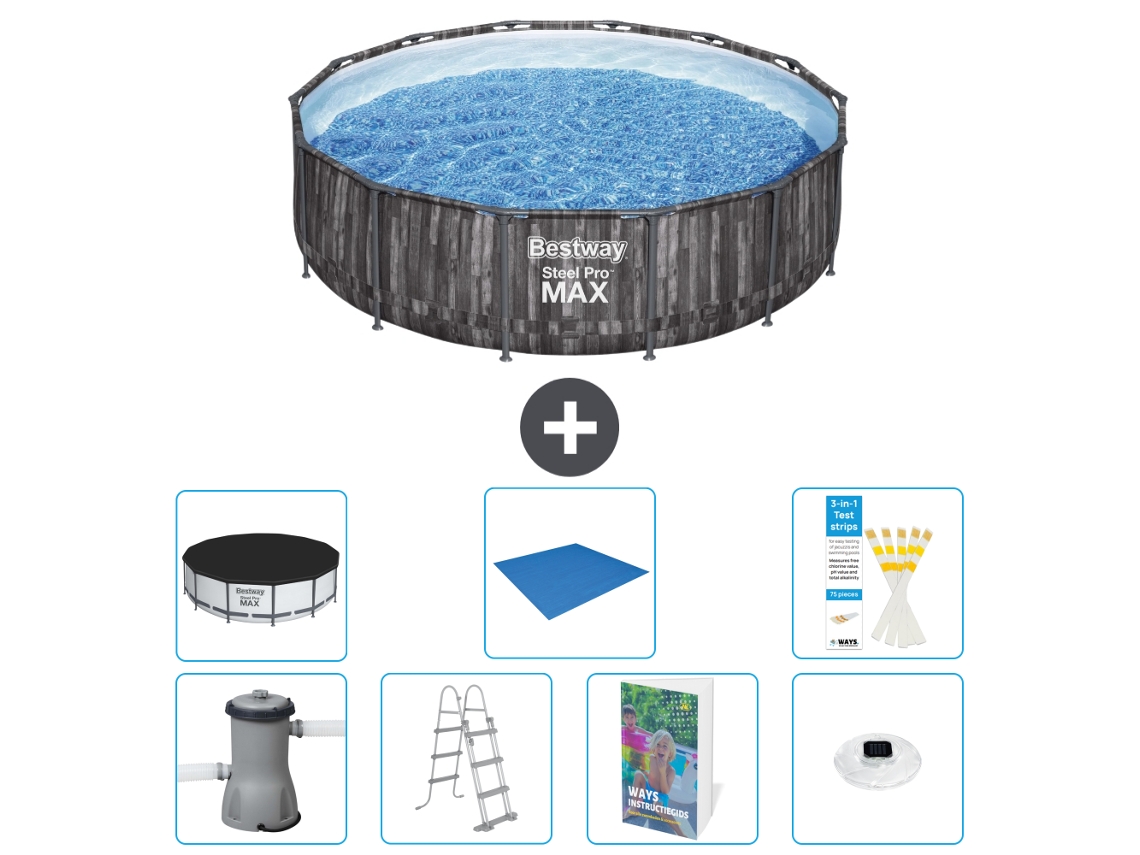 Bestway Piscina Bestway Steel Pro Max Redonda - 427x107 Cm - 8-peças S596