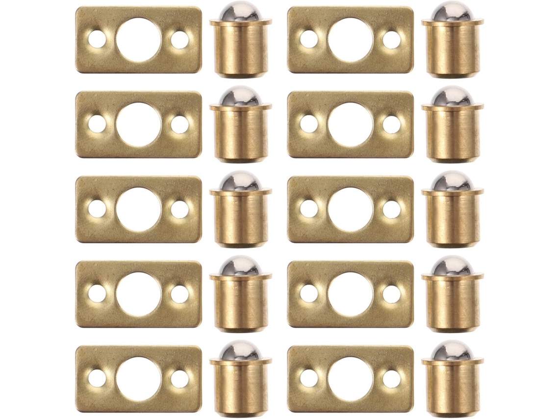 Conjunto De 10 Peças Fecho Esfera Em Cobre Maciço Para Móveis, Trava De Mola Para Portas, Acessórios Para Casa E