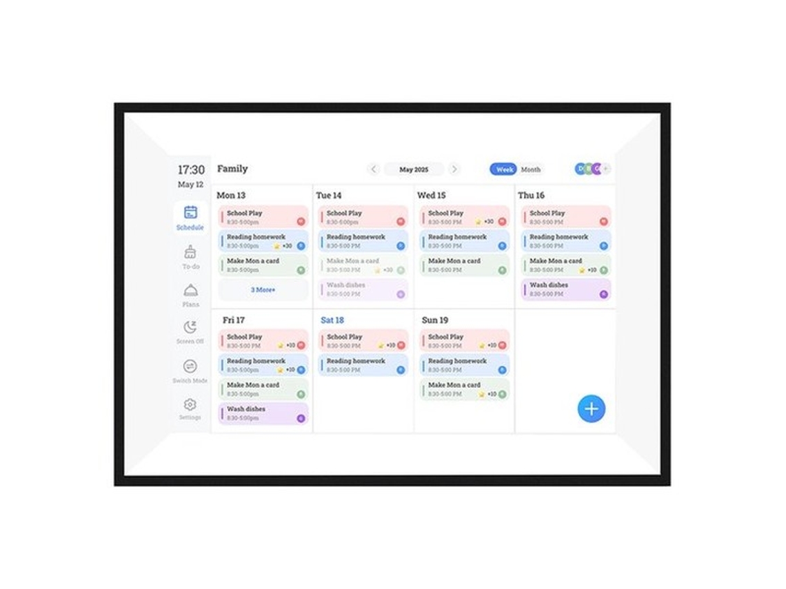 Agenda Digital 10.1 Polegadas - Plenário De Alta Qualidade Com Tela Sensível Ao Toque - Conectividade Sem Fio - Planeamento De Tarefas E Refeições - C