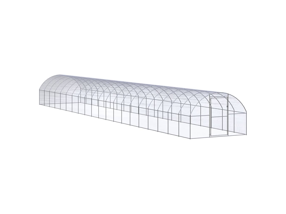 Vidaxl Galinheiro De Exterior 3x20x2 M Aço Galvanizado