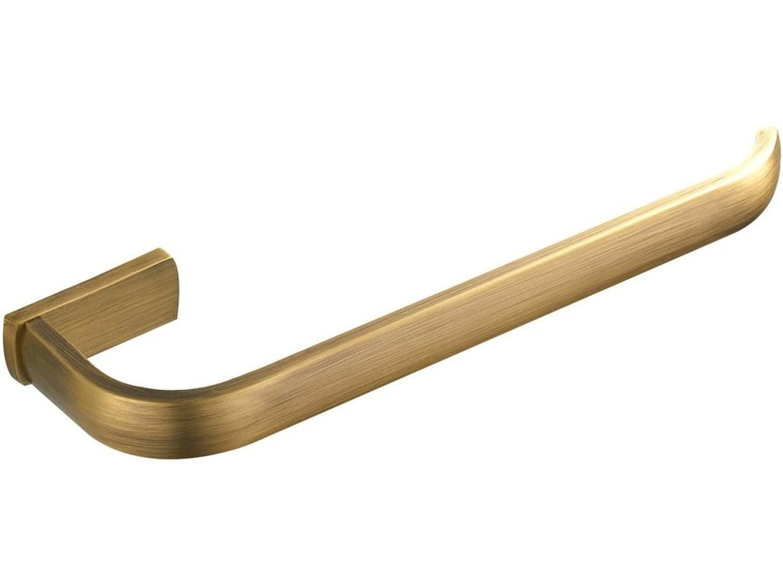 Porta Toalha 29,5 Cm / 11,6'' Latão Montagem na Parede Ouro Banheiro BRILVIBERA