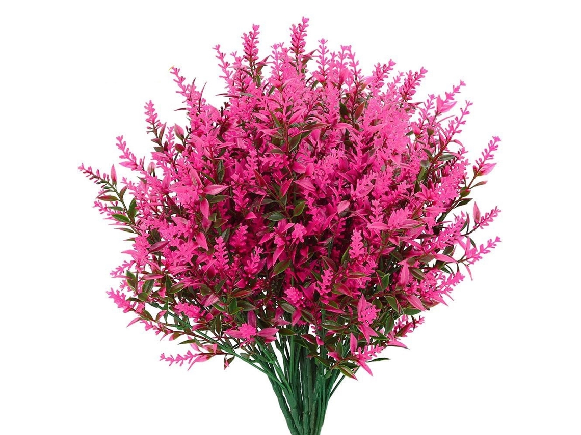 Flores Artificiais de Lavanda 6 Buquês de Planta de Lavanda com Flores de Seda NEVEANCE