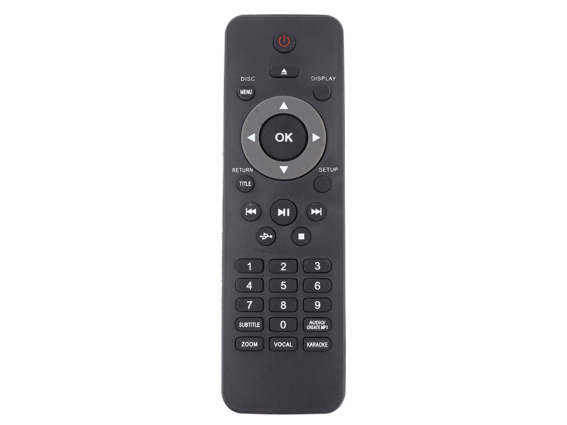 Controle Remoto Reposição para Reprodutores de DVD Philips DVP5982C1/37B, DVP3350K, DVP3386K e DVP3310K | S/MARCA