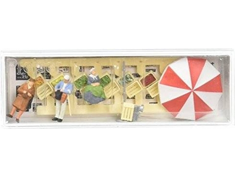 Jogo Didático PREISER Vendors Market Stall HO Model Figure (Idade Mínima: 4)