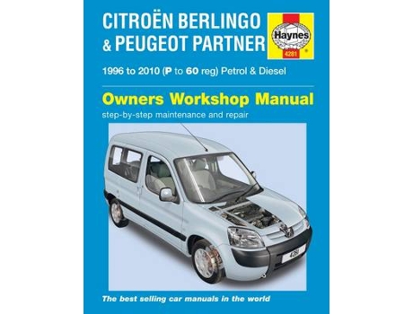 Livro citroen berlingo & peugeot partner de haynes publishing (inglês)