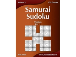 Livro Samurai Sudoku - Medium - Volume 3 - 159 Puzzles de Nick Snels (Inglês)
