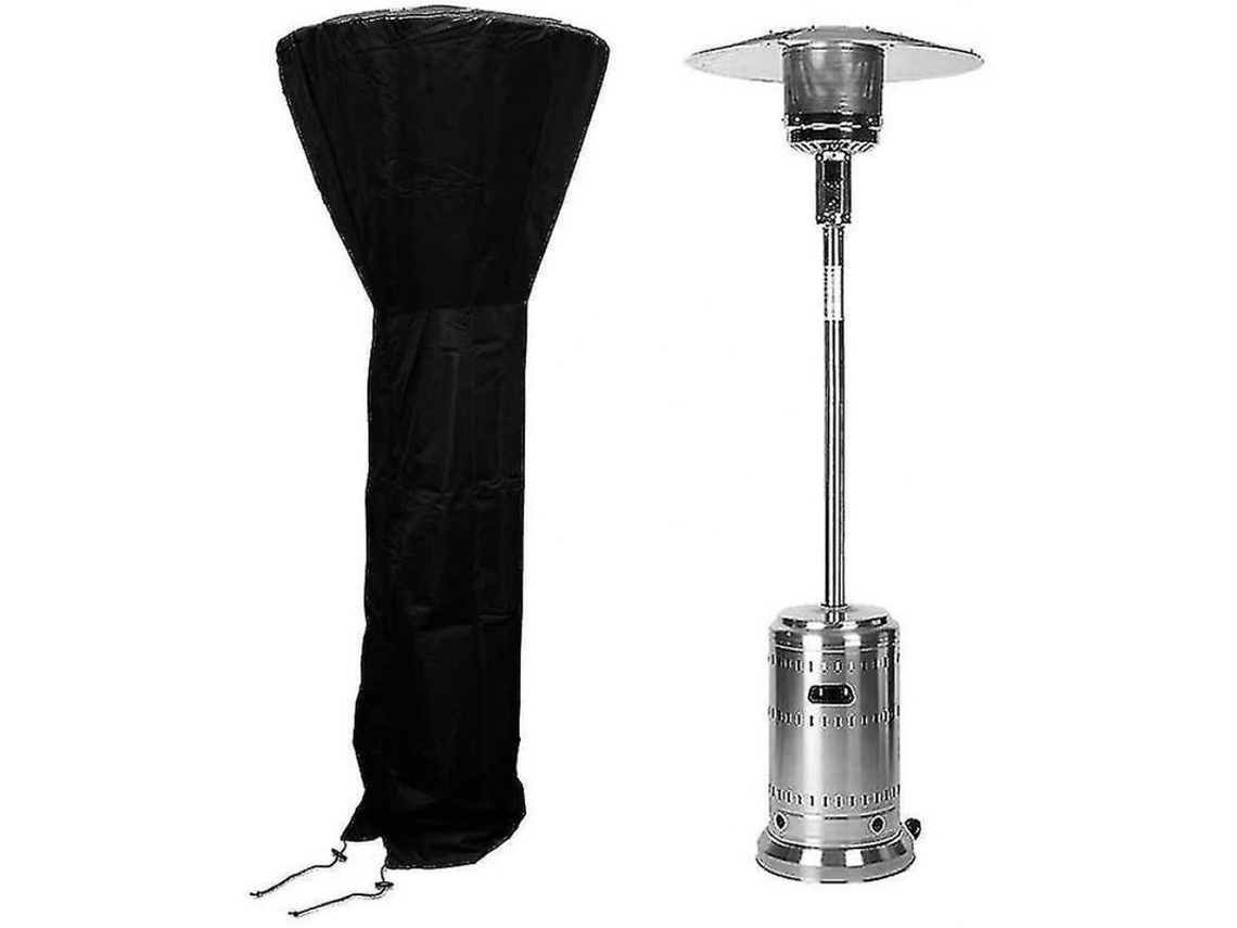 Capacete Nova Line para Aquecedor de Pátio 210d Preto Resistente à Água 221x85x48cm S/MARCA