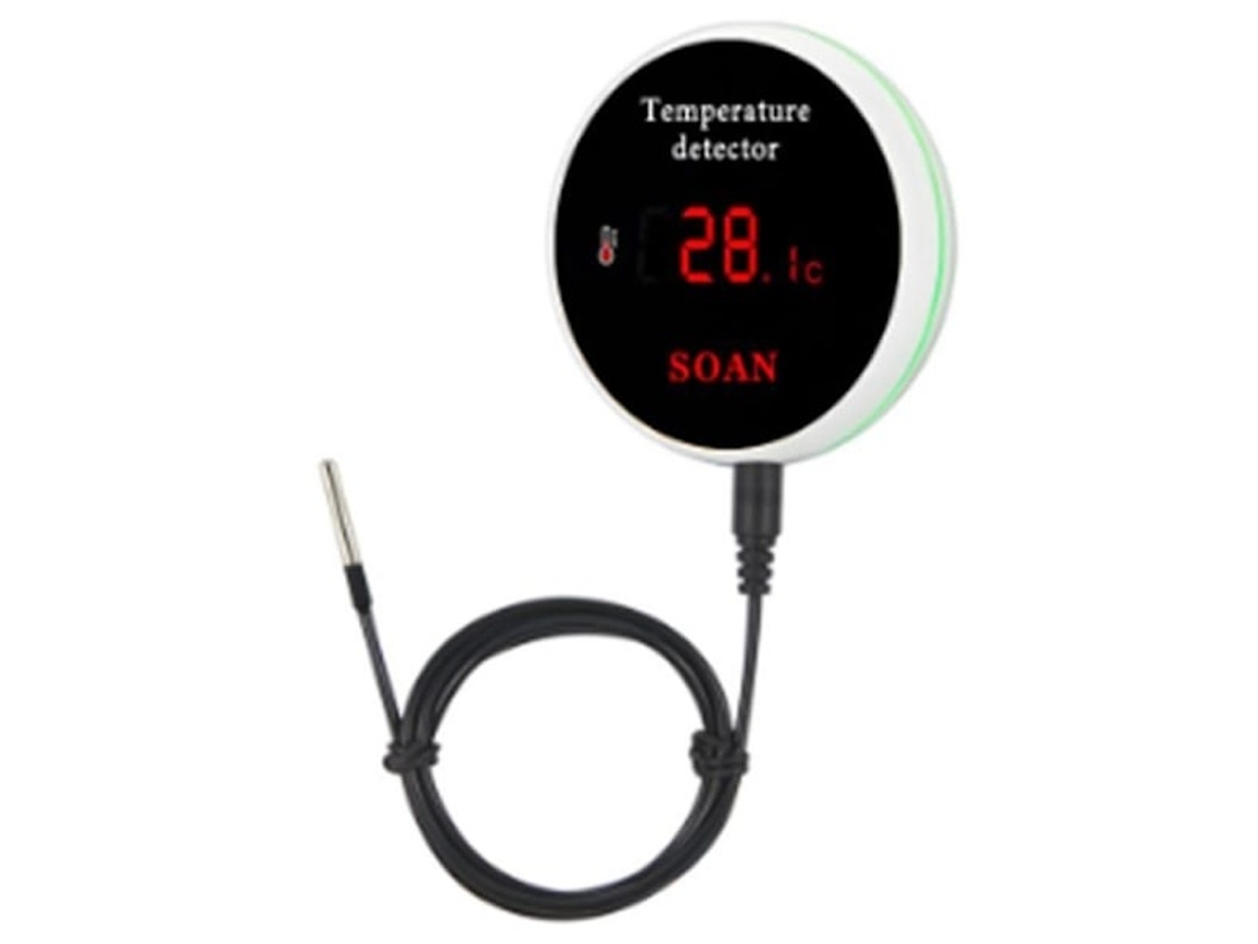 Lurelia Sensor De Temperatura Tuya Smart Home Wi-fi Termômetro Digital Com Fio Smart Life Termostato Para Piscina