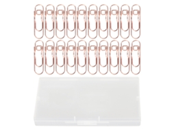 20 Clips Pequenos E Portateis De Ferro Dourado Rosa Para Canetas, Para Material De Escritorio, Documentos De Escritorio.