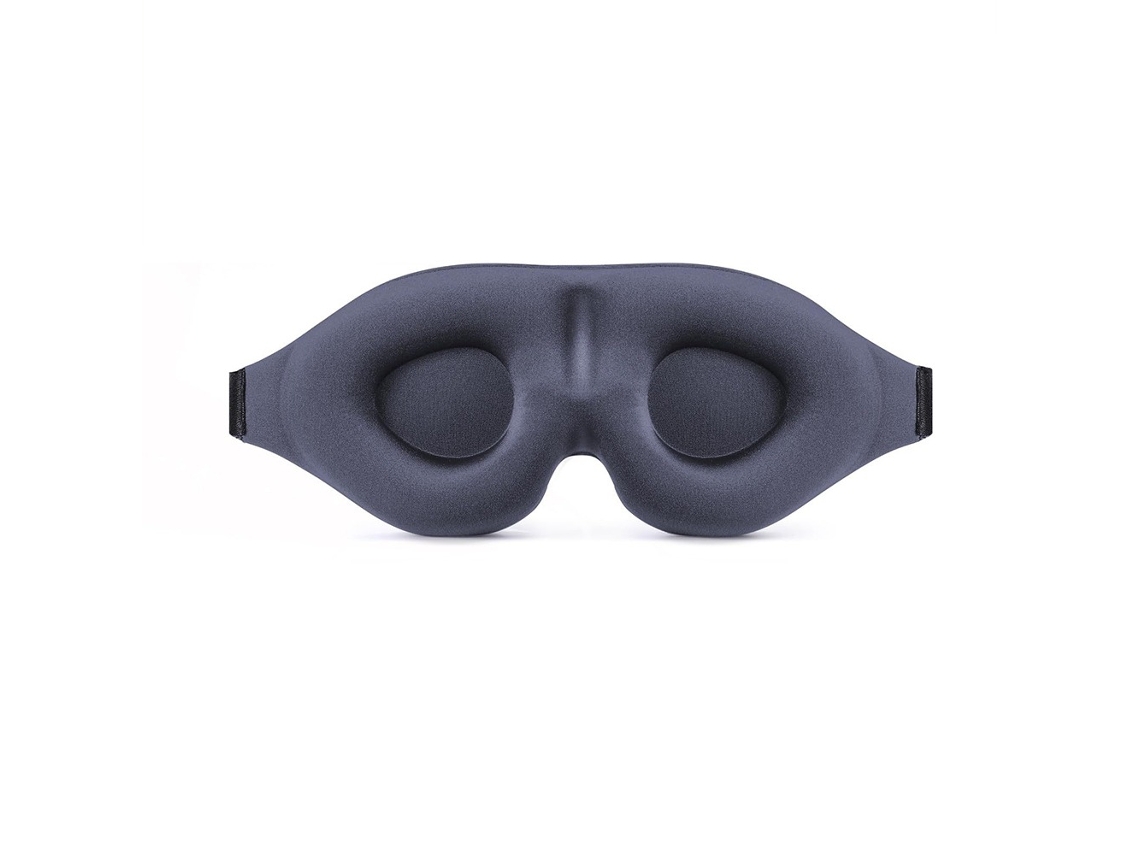 Máscara de Dormir 3d Cinza, Bloqueio Total da Luz, Confortável e Respirável AQUAFORGE