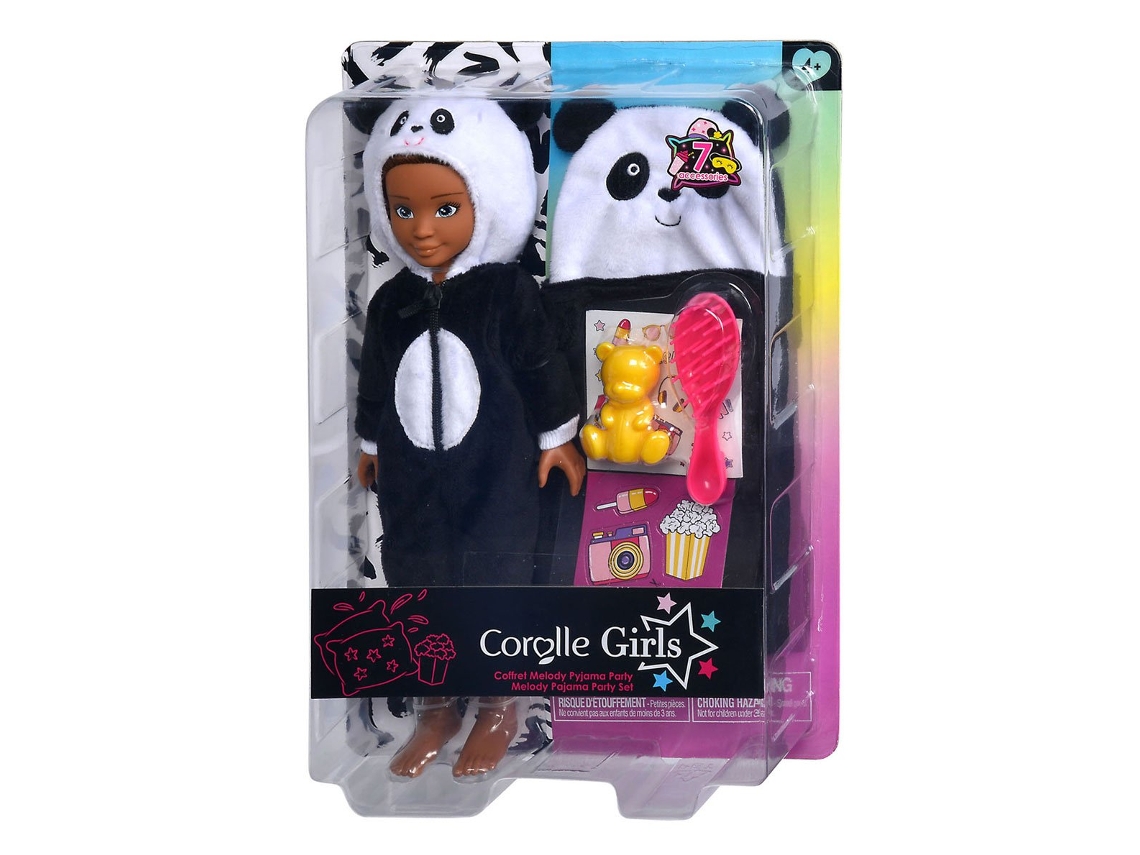 Boneca Fashion Corolle Melody Com Conjunto De Festa Do Pijama Boneca Com Acessórios 28 Cm