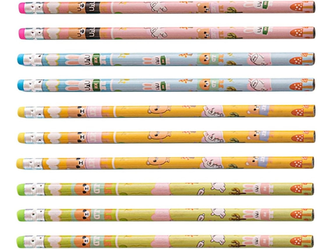 For Kids - 10 Pieces Anti Break With Erasers For Evaluation