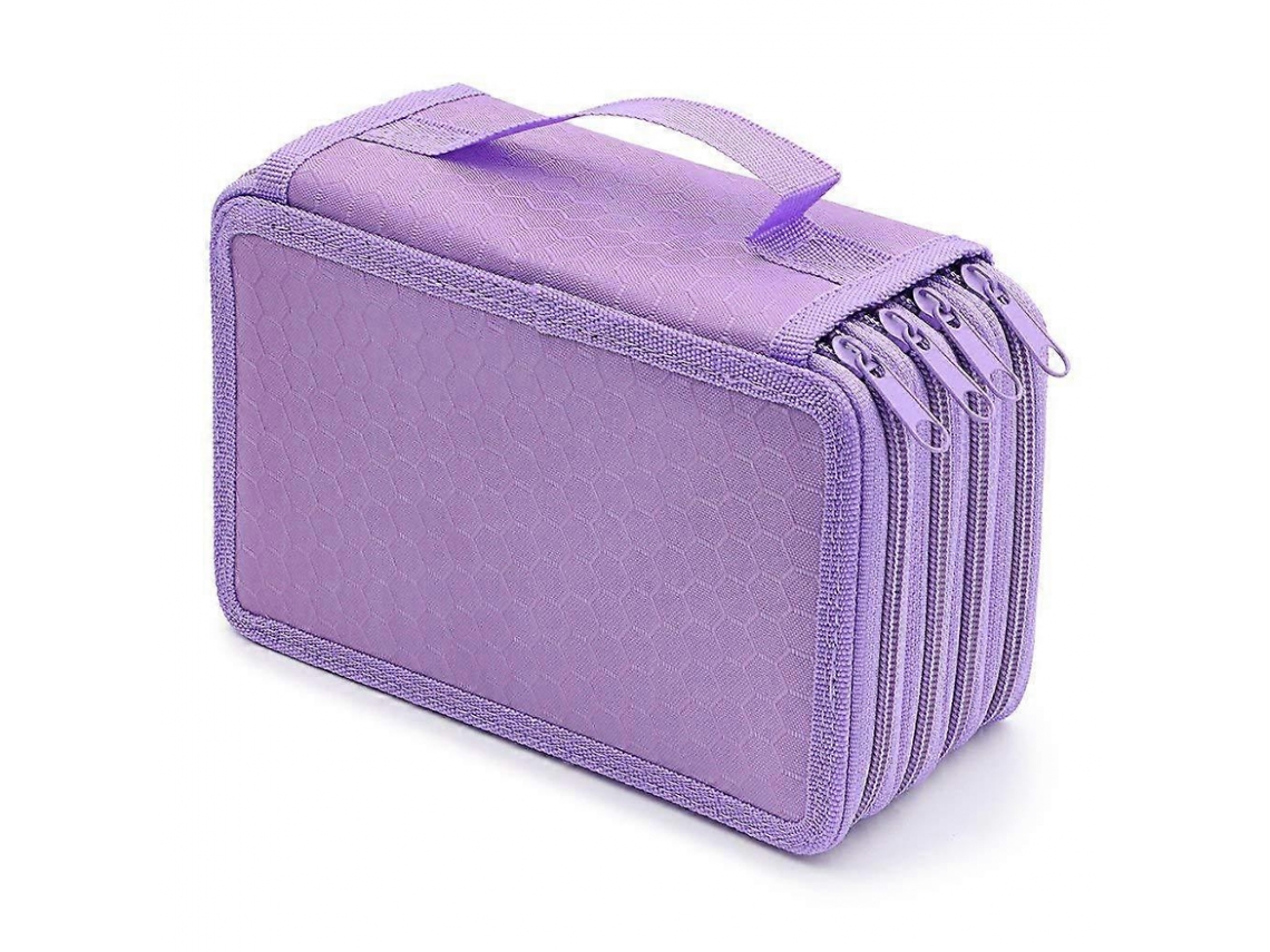 Estojo para Lápis, 4 Compartimentos, Roxo AQUAFORGE
