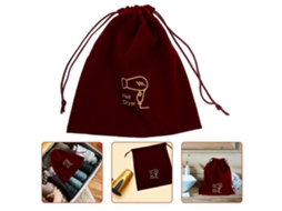 Bolsa de Veludo para Secador Cabelo com Estojo Acessórios, Organizador Acessórios GOKOCO ( 1 Peça)