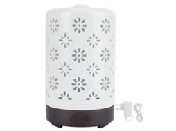Laxiscreed Umidificador Cerâmico De Aromaterapia Com Luz De Sete Cores, Ultrassônico, 100ml, Plugue Ue