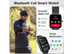 Smartwatch Alexa Built In Smartwatch Atender/fazer Chamadas 1.91 Polegada Hd Ip68 À Prova Dágua 100 Monitoramento Esportivo Monitoramento Yizhood