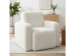 Vidaxl Poltrona Creme Cordão