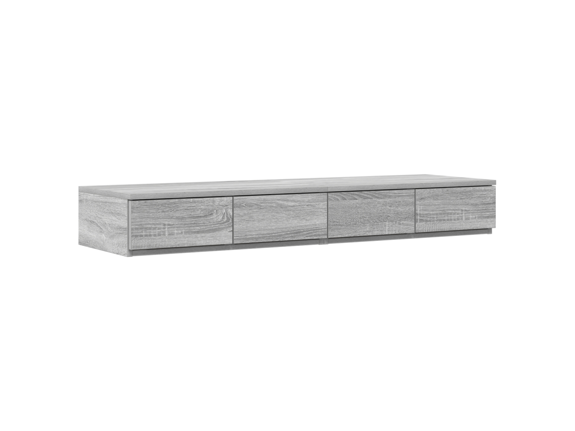 Conjunto 1 Móveis Para Quarto Vidaxl Cinzento Derivados De Madeira (120 X 36,5 X 16,5 Cm)