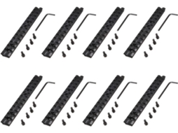 Trilho Picatinny/8x 14cm com 13 Slots Preto SFUSHOS
