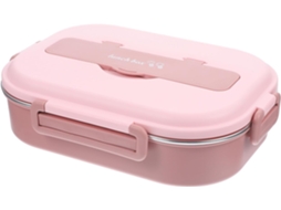 Lancheira Bento Portátil Com 4 Compartimentos, Recipiente Hermético De 1300ml Para Alimentos, Ideal Para Estudantes