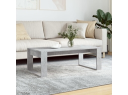 Vidaxl Mesa De Centro 102x50x35 Cm Derivados Madeira Cinzento Cimento