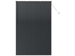 Conjunto 1 Persianas Venecianas Vidaxl Preto Alumínio (220 X 145 Cm)