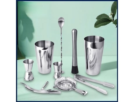 Kit Coqueteleira Profissional Boston Inox Conjunto De Ferramentas Para Coquetel Com Copo Shaker, Ideal Para Bar E Casa Yt