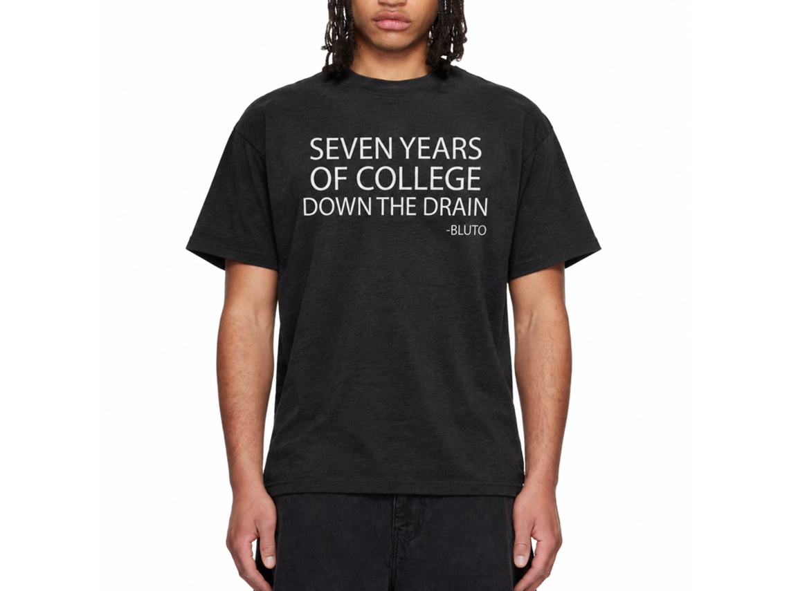 Rockinstone Animal House Movie Drain It Heather Black Adult T-shirt Size:xxxl