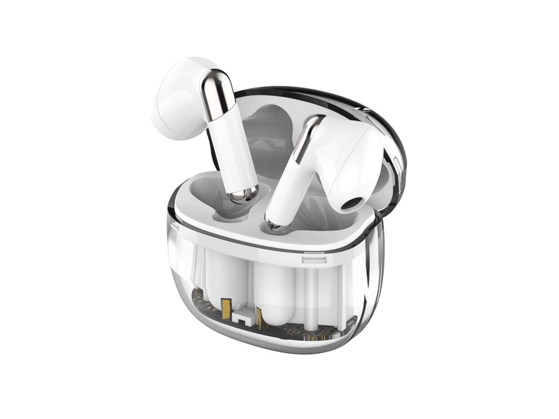 Fone Bluetooth JIAPEI, 5.3, longa duração, estéreo, branco