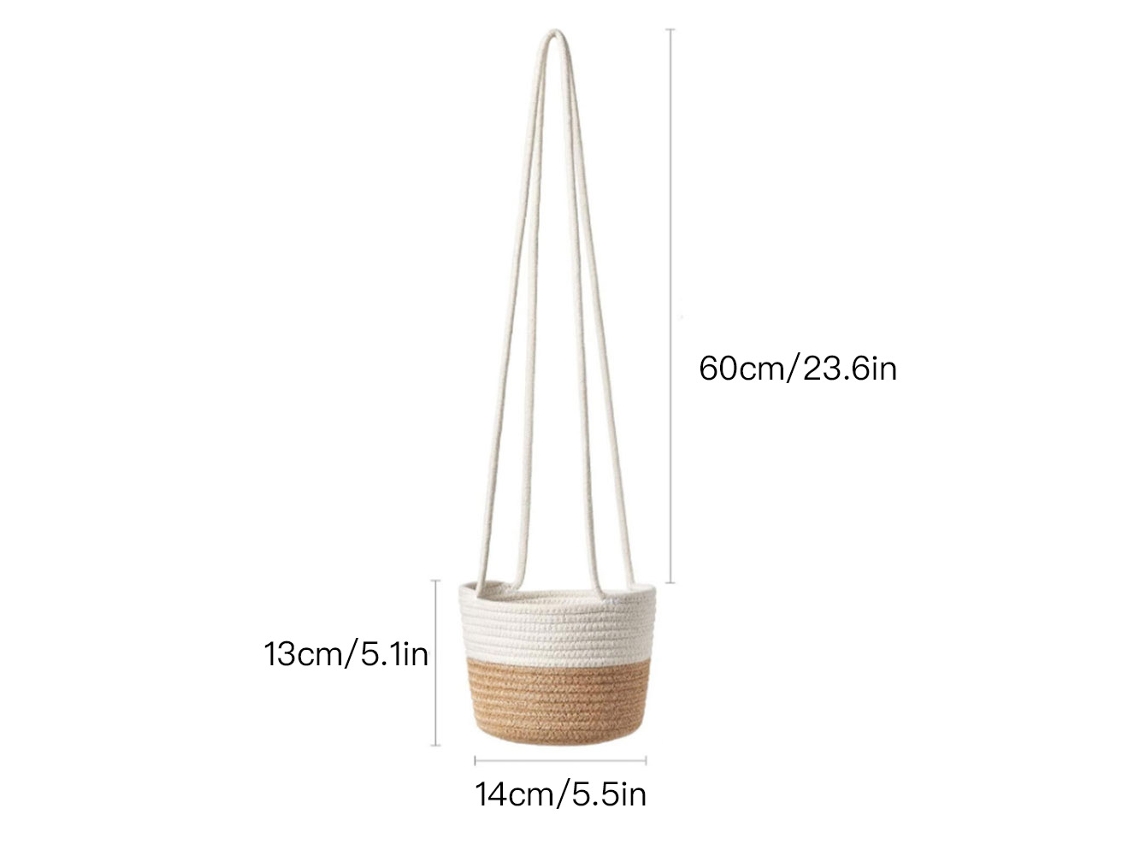 Pack de 2 Cestas Suspensas em Linho, LAXISCREED
