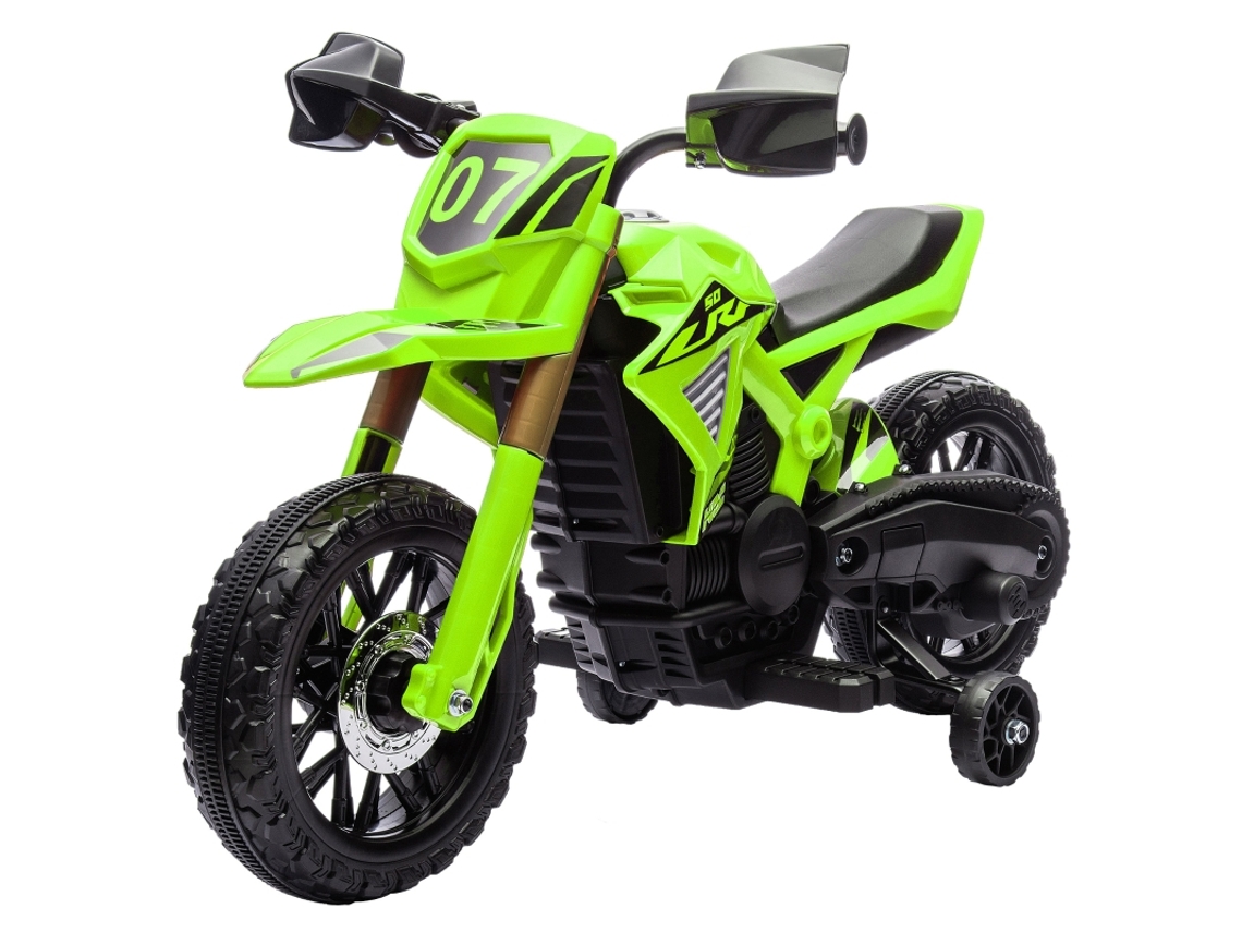 Moto 6v Rodinha Buzina Partida 3 8 Verde VOLTEDGE