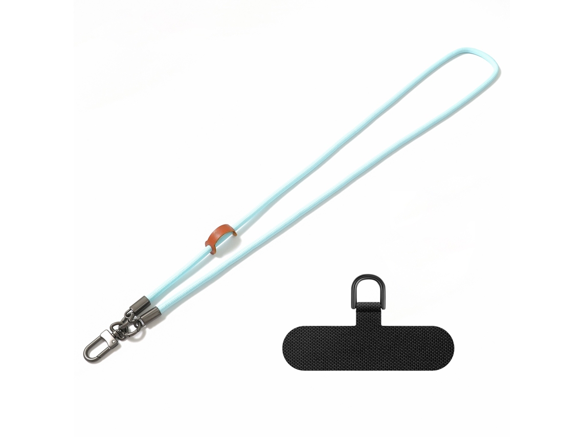 Lurelia Cordão Para Telemóvel Ajustável Transversal Com Fivela Metálica 8 Mm 120 Cm Anti-perda