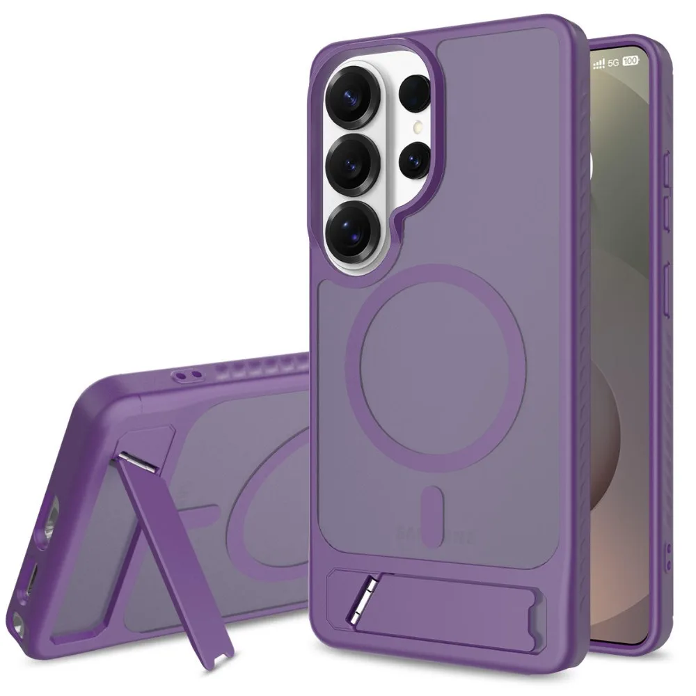 (roxo, Galaxy S26 Ultra) Capa Magnética À Prova De Choque Para Celular Com Suporte Para Carregamento Sem Fio