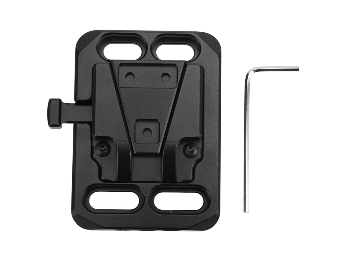 Placa Base De Batería V Mount Cnc Hueca Adaptador De Placa De Batería V Lock Para Cámara