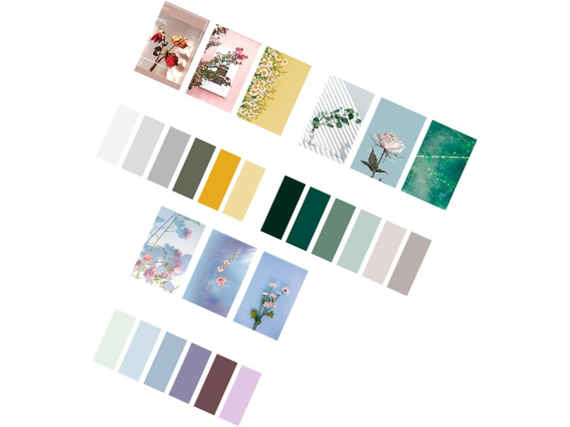 3 Conjuntos De Blocos-notas Autocolantes Rétro Em Papel Com Motivos Florais, Adesivos Reutilizáveis E
