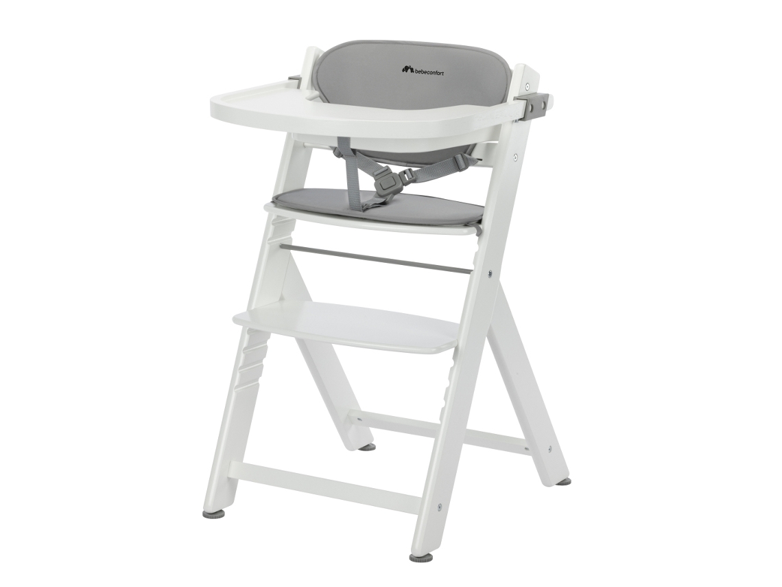Cadeira De Refeição Com Almofada - Timba 2 Da Bebeconfort - Branco Cinza