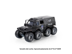 (preto 1) Miniatura Do Carro De Polícia Avtoros Shaman Em Escala 1:24 Com Efeitos De Som E Luz.