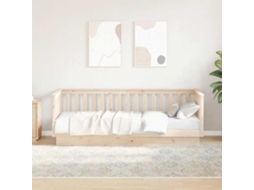 SYFAX™ Cama de Dia Sem Colchão 90x200 Cm Madeira Maciça de Pinho