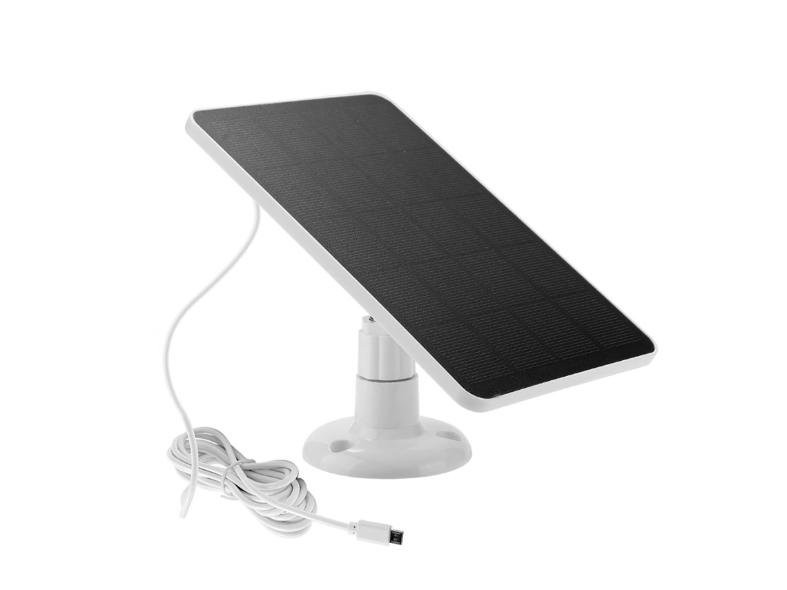 Painel solar 2 em 1, à prova d'água, 10W, 5V, para câmeras de vigilância IP, branco, sem marca